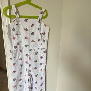 Janie and Jack White Floral Kids Romper